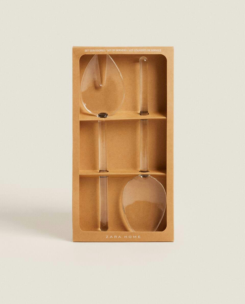 BOROSILICATE GLASS SERVER SET