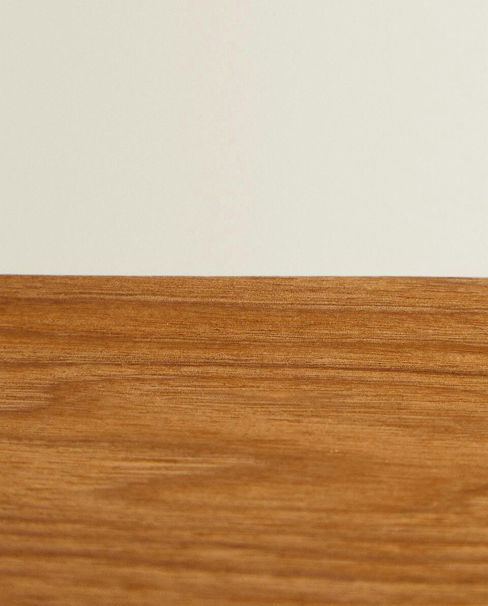 RECTANGULAR NON-SLIP WOODEN TRAY