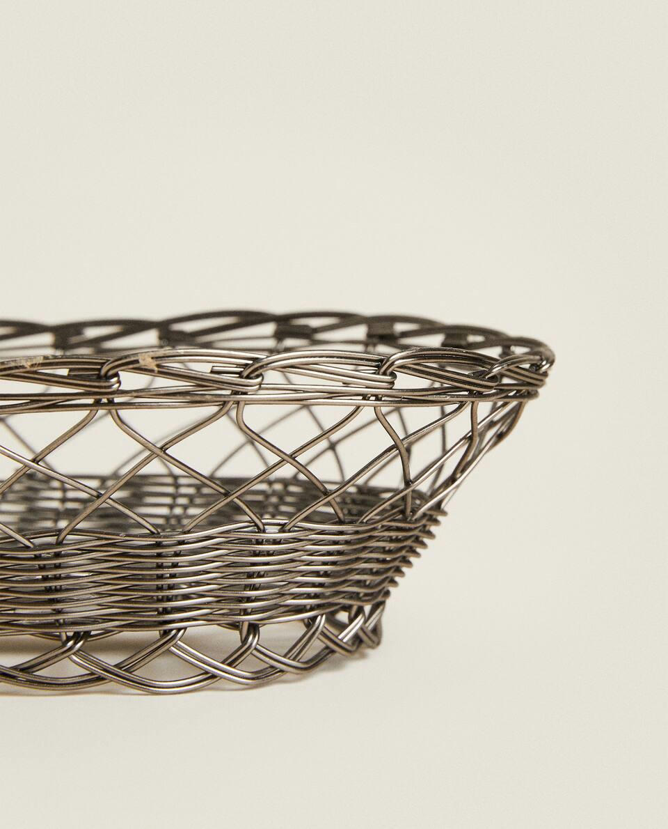 OVAL METAL BASKET