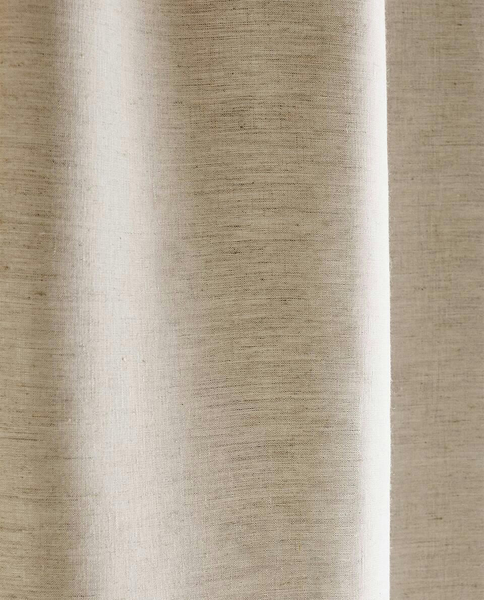 LINEN SHOWER CURTAIN