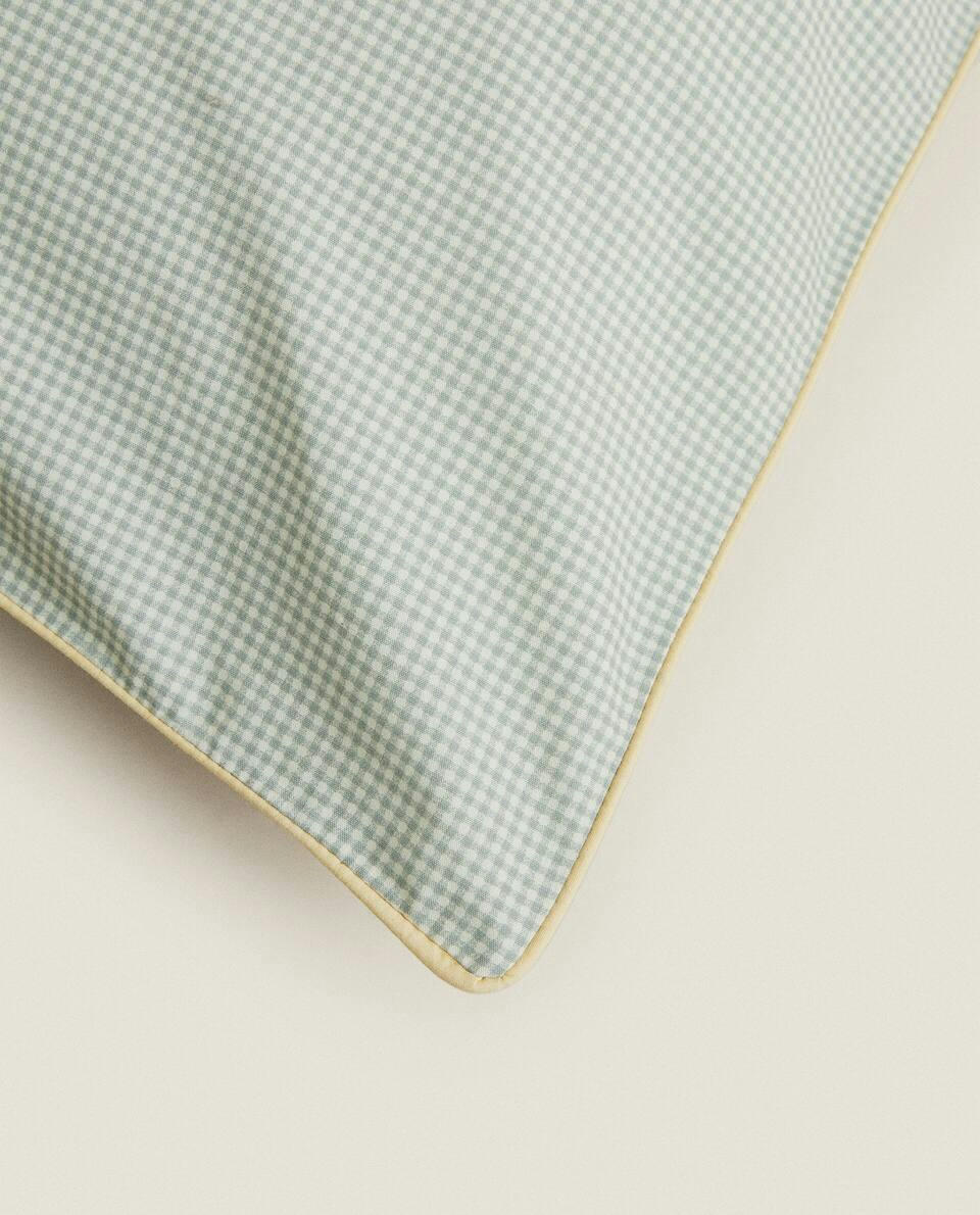 GINGHAM PRINT PILLOWCASE