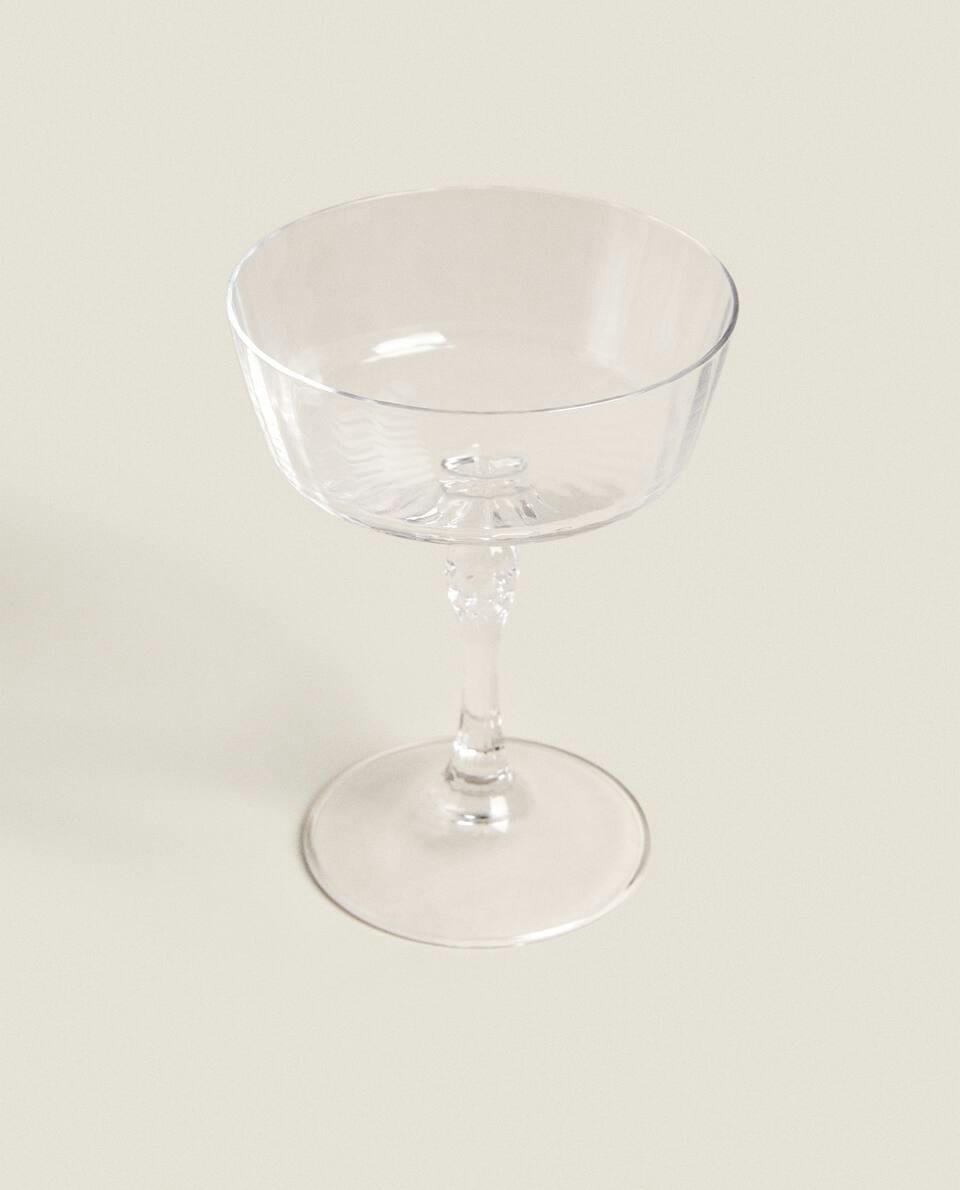 FACETED COCKTAIL GLASS