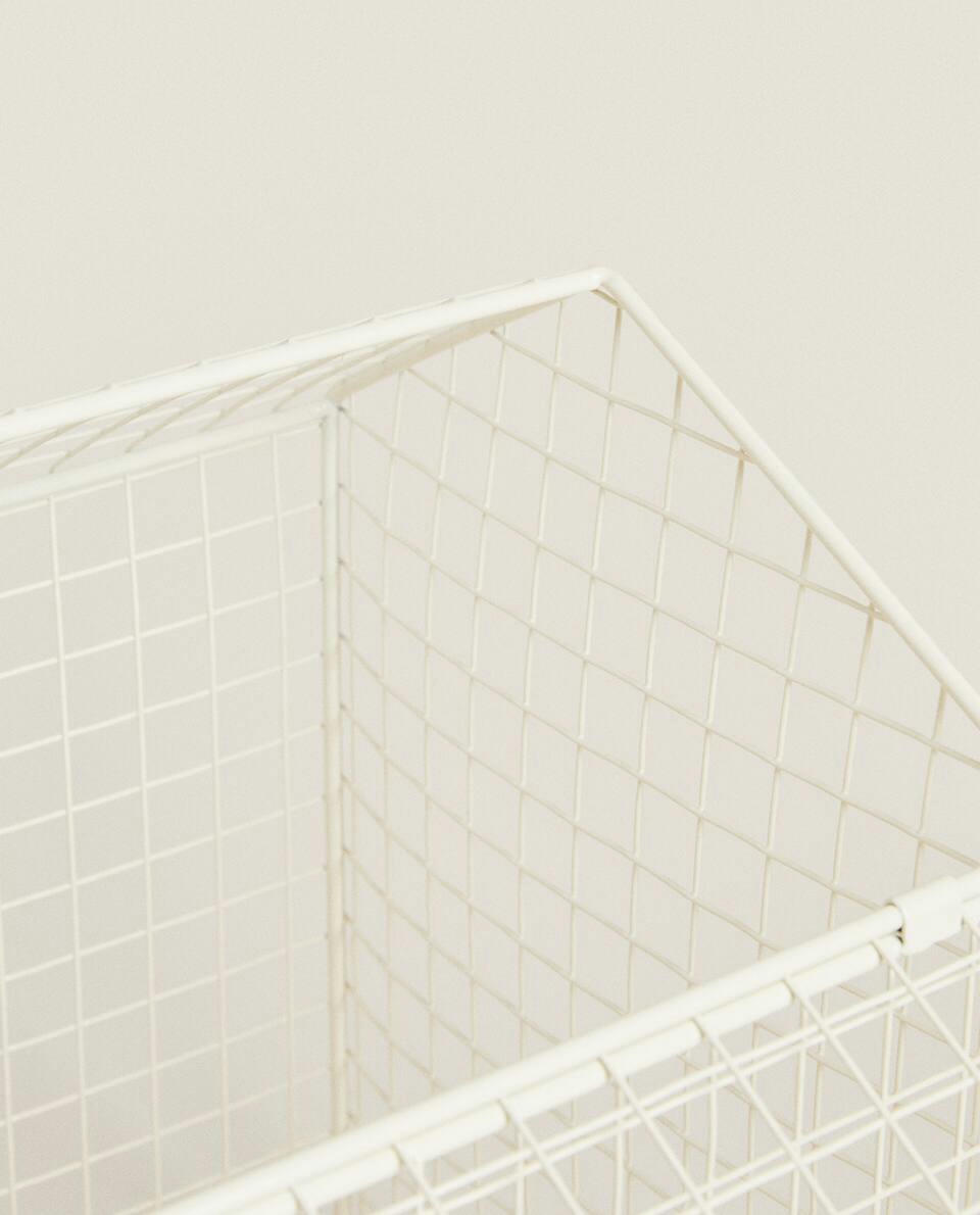 METAL BASKET WITH LID