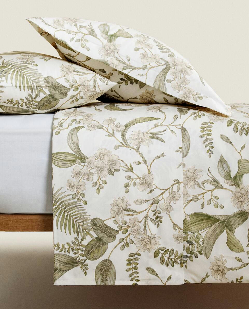 LEAF PRINT DUVET COVER