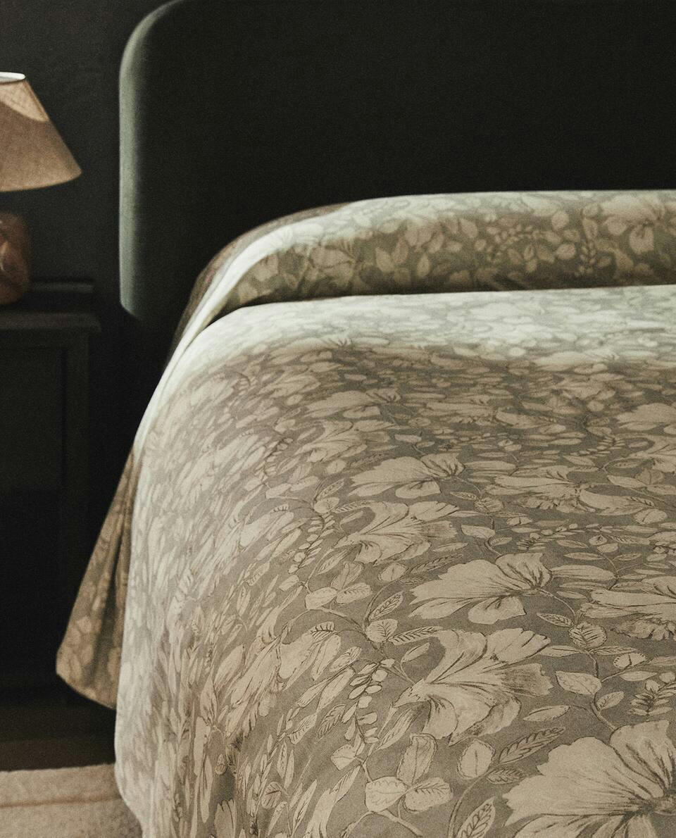 FLORAL PRINT DUVET COVER