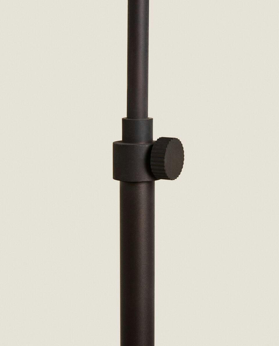 ADJUSTABLE FLOOR LAMP WITH LINEN LAMPSHADE