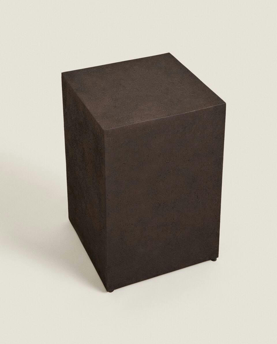 SQUARE METAL SIDE TABLE