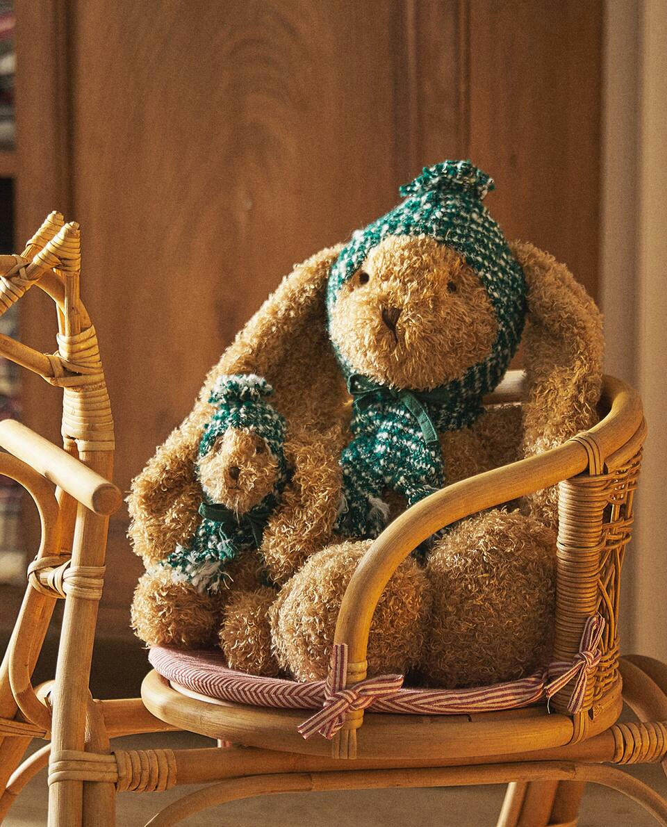 CHILDREN’S MEDIUM CHRISTMAS BUNNY SOFT TOY