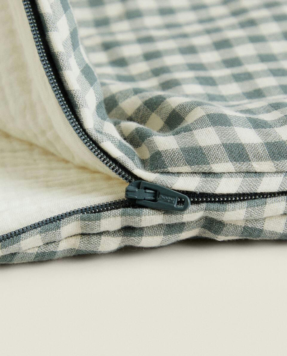 CHILDREN’S CHECK COTTON SLEEPING BAG