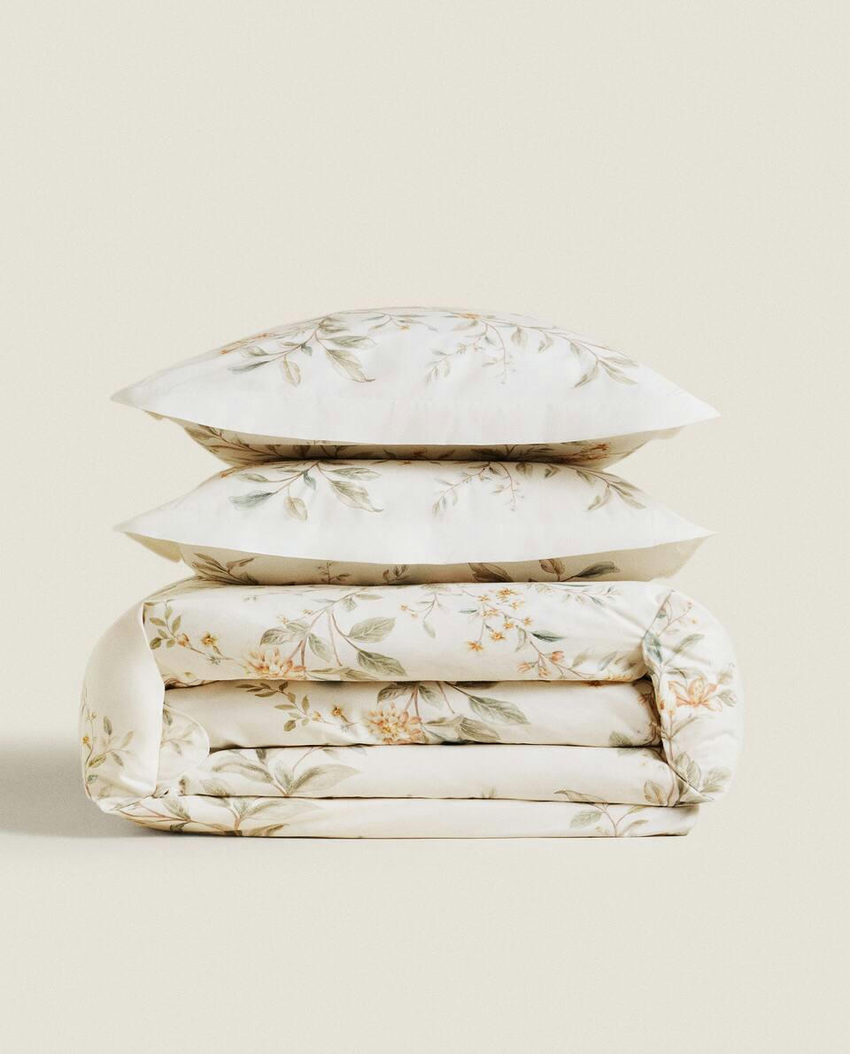 FLORAL PRINT DUVET COVER
