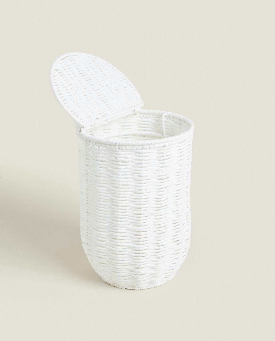 WASTEPAPER BASKET WITH REMOVABLE LID