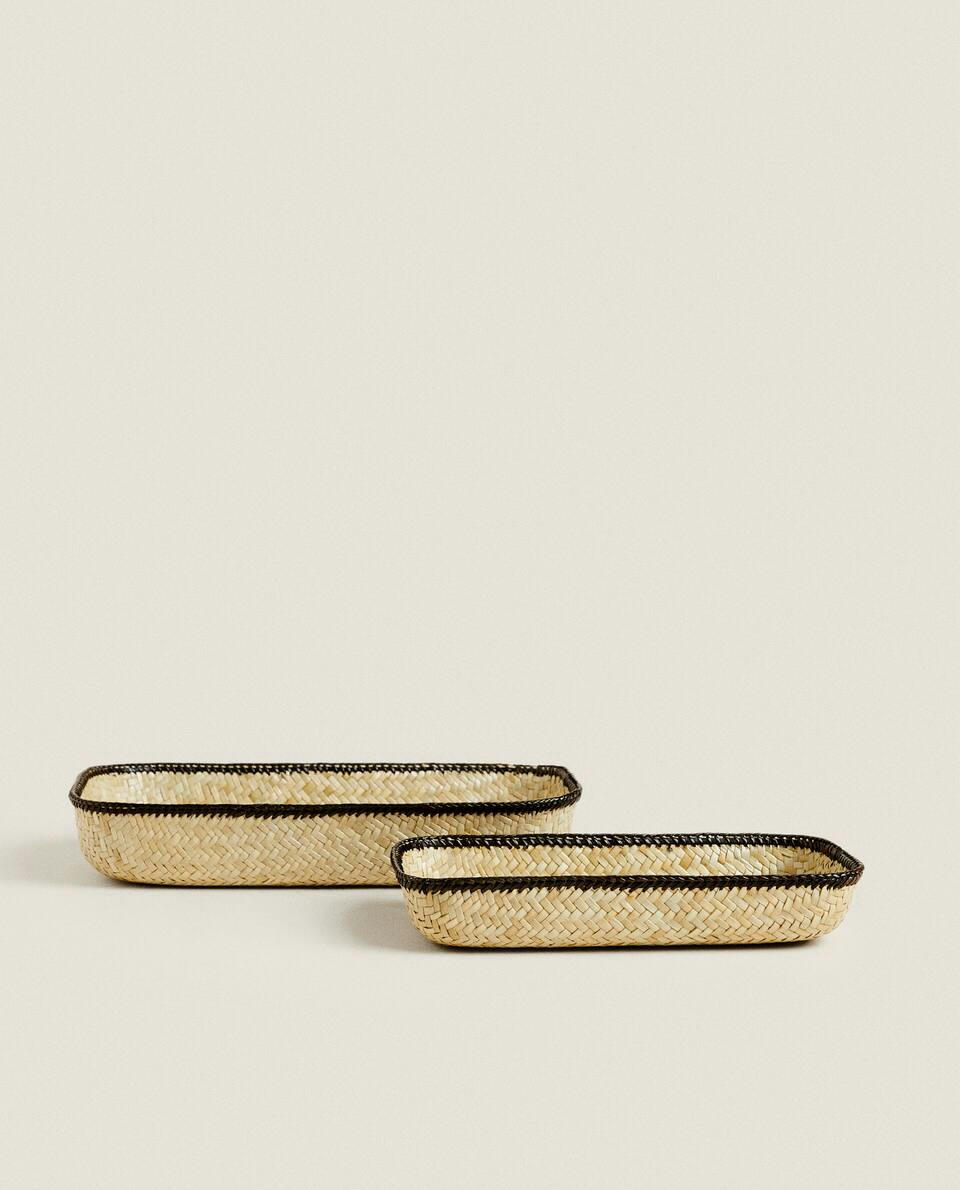 BASKET WITH BLACK BORDER