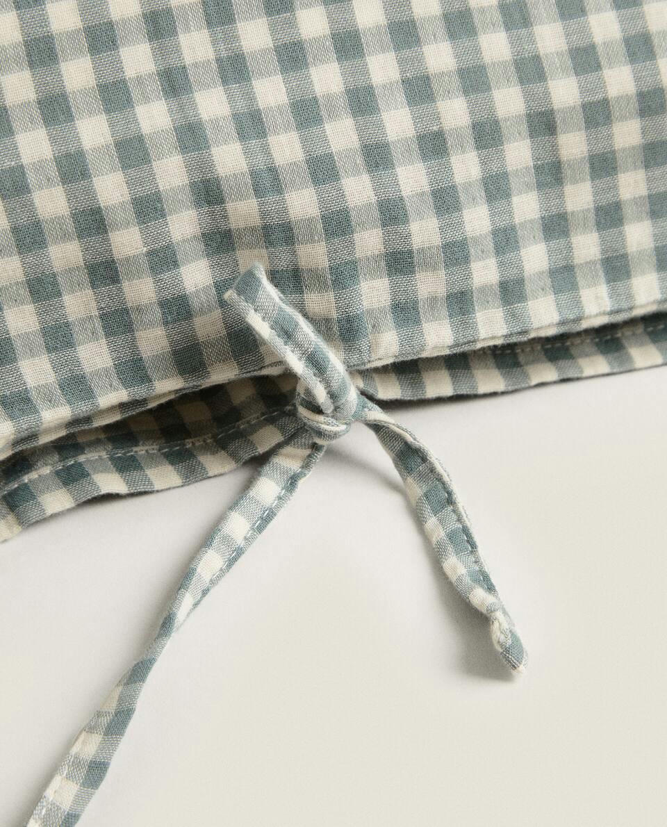 CHILDREN’S GINGHAM MUSLIN PILLOWCASE