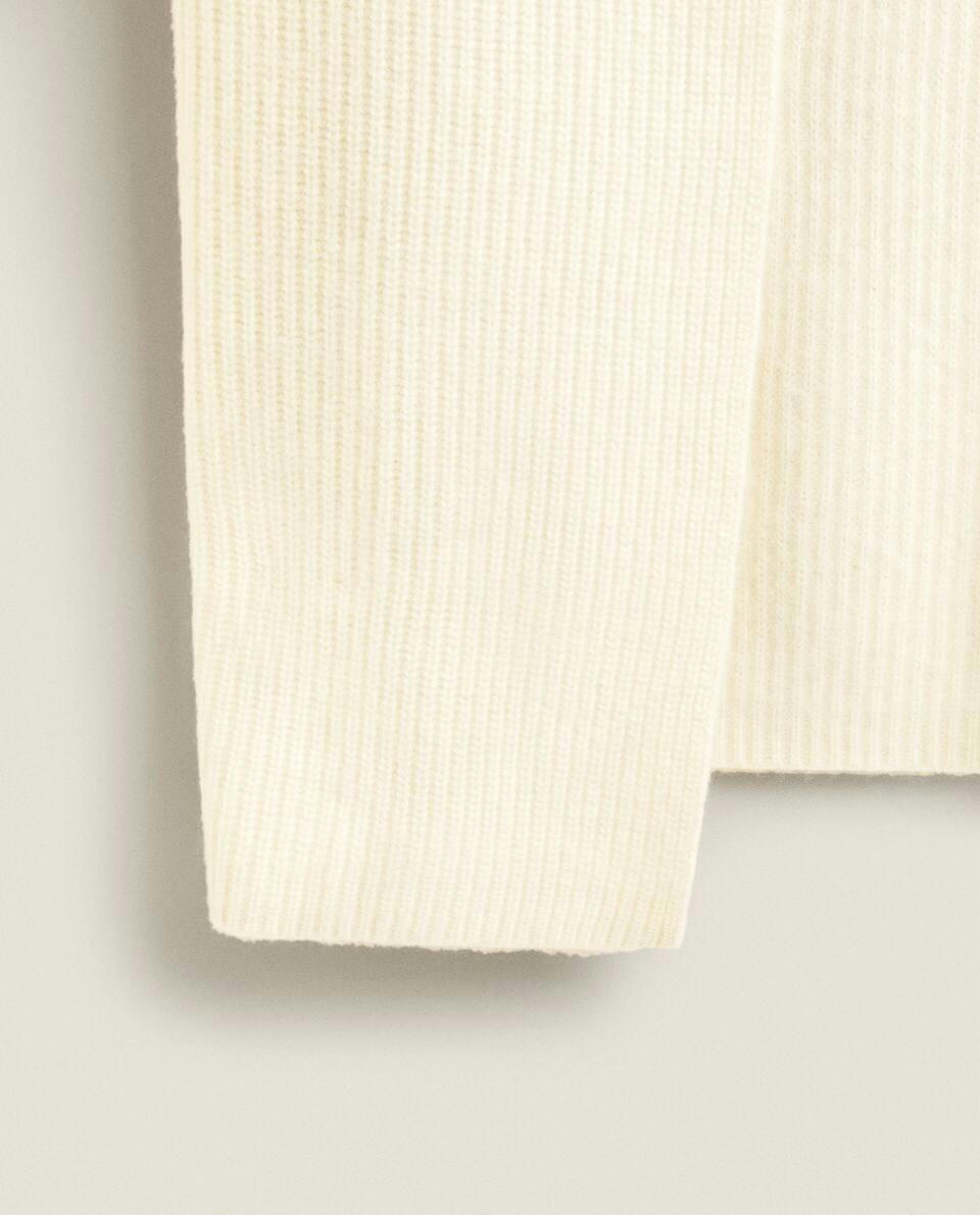 RIBBED CASHMERE JACKET