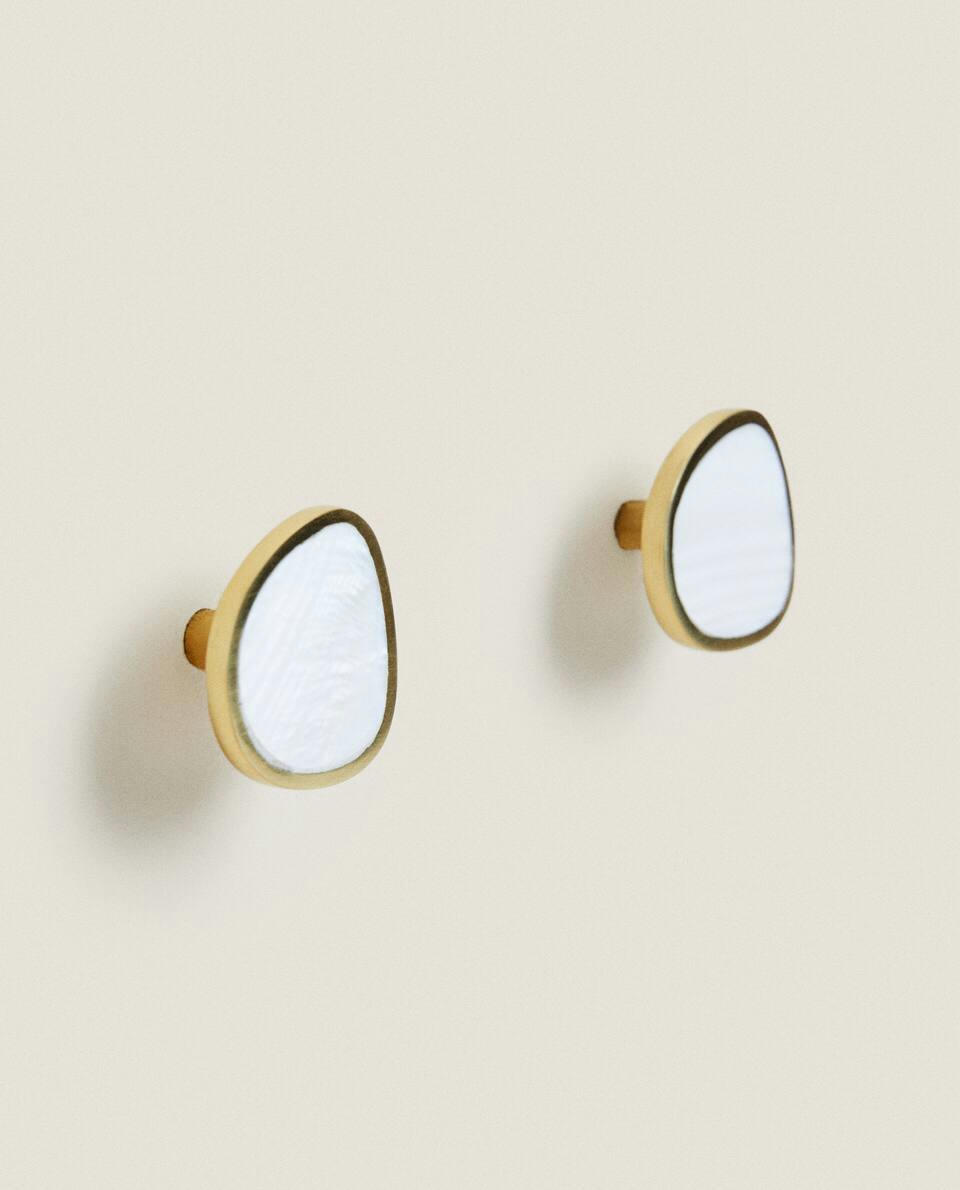 MOTHER-OF-PEARL EFFECT DOOR KNOB (PACK OF 2)