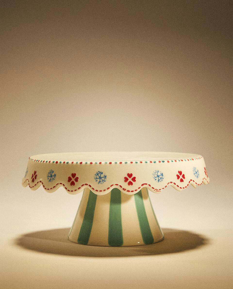 CHILDREN’S CHRISTMAS STONEWARE CAKE DISH