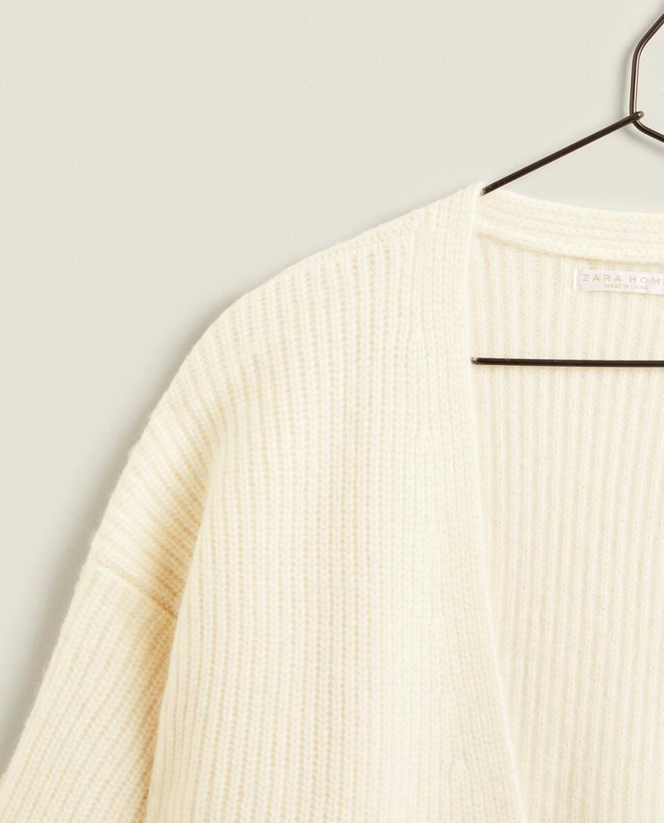 RIBBED CASHMERE JACKET