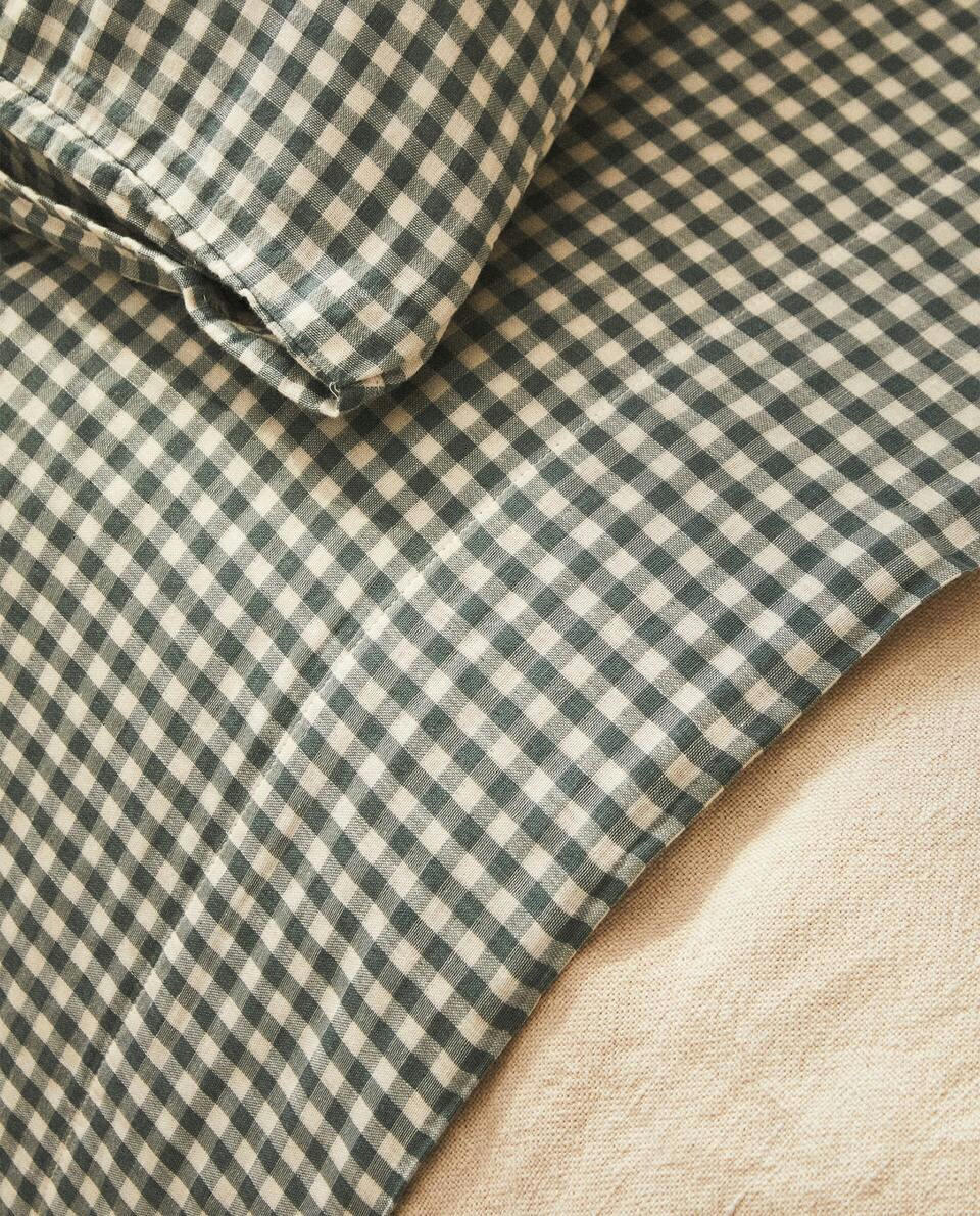 CHILDREN’S GINGHAM CHECK FLAT SHEET