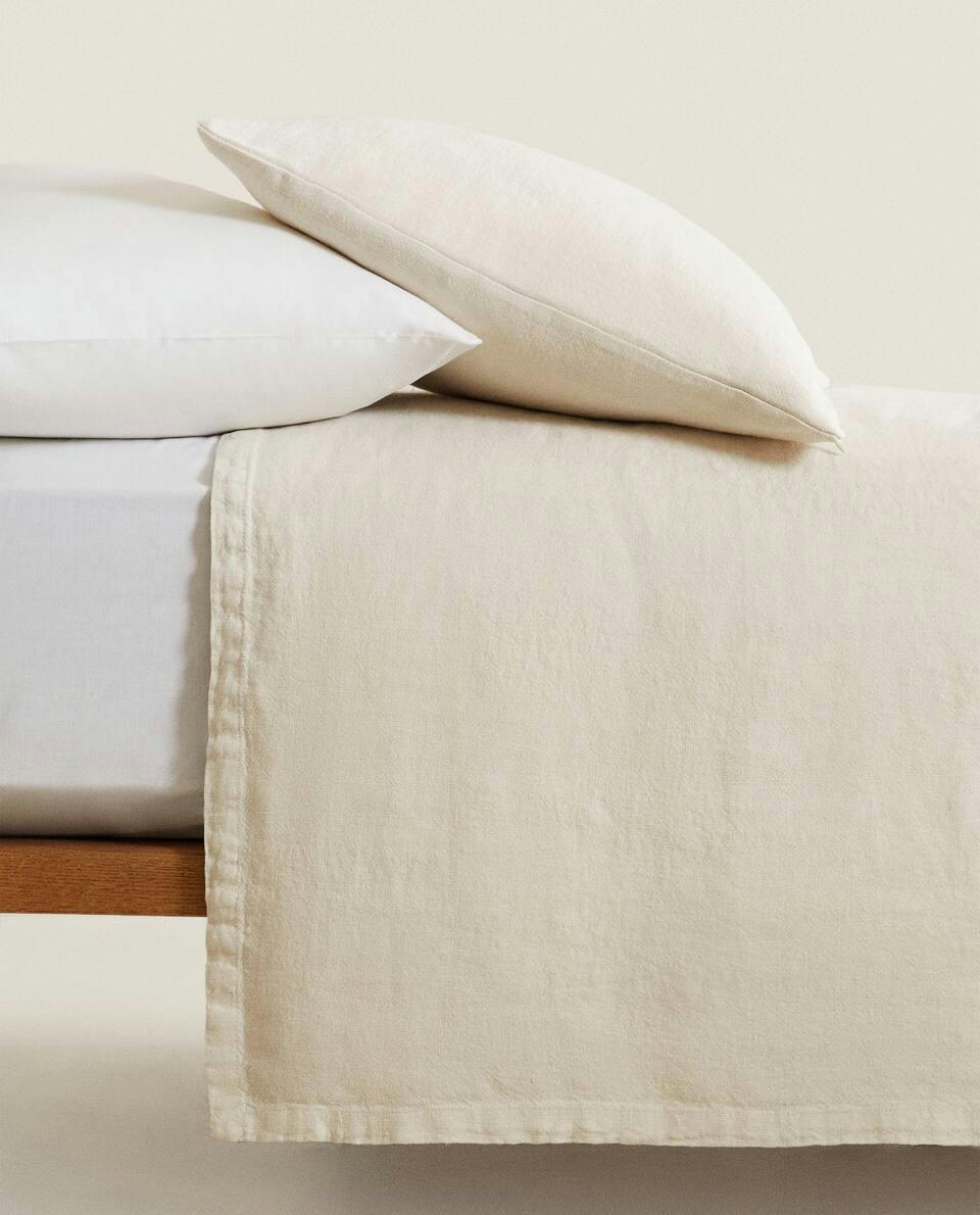 WASHED LINEN BEDSPREAD (400 GxM2)