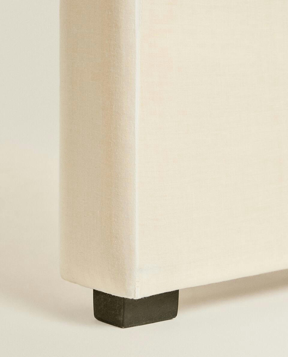 ROUNDED HEADBOARD WITH LINEN COVER
