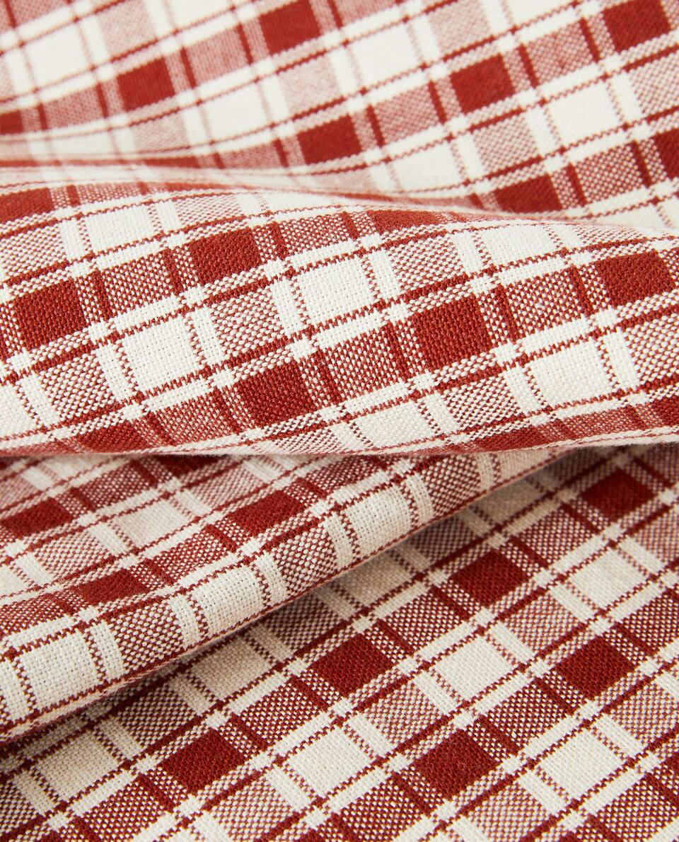 CHECK COTTON TABLECLOTH