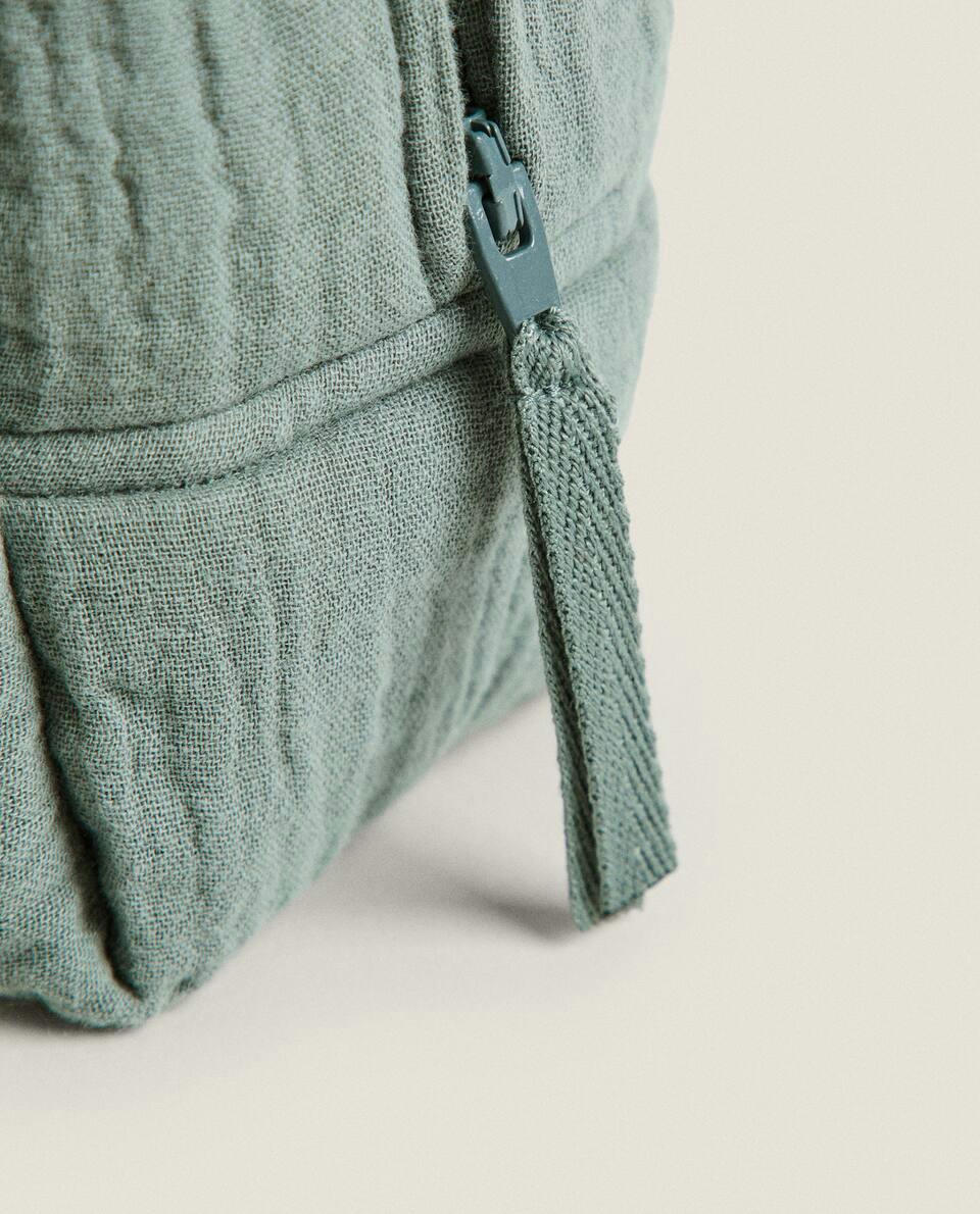 CHILDREN’S SMALL COTTON MUSLIN TOILETRY BAG