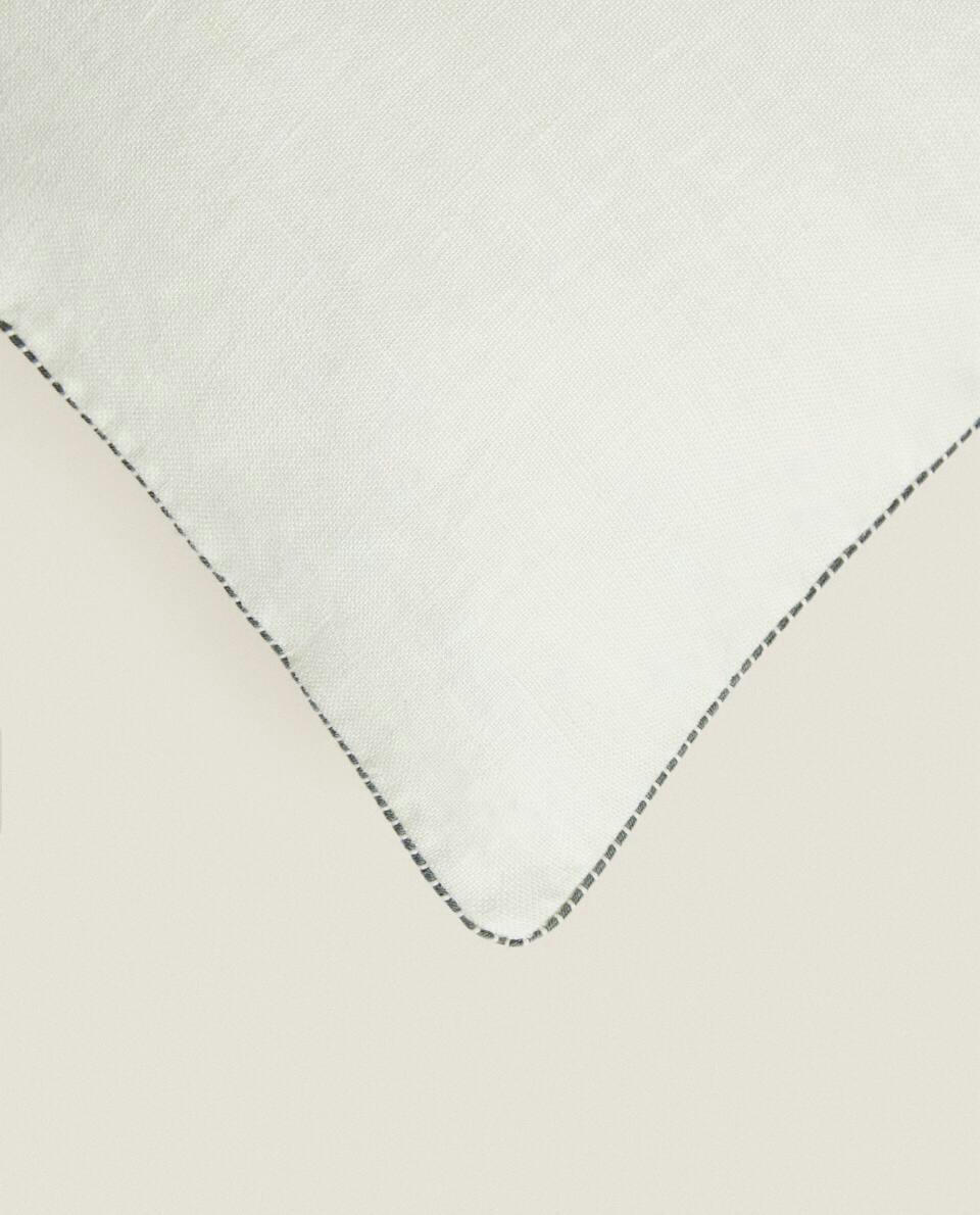 CUSHION COVER WITH TOPSTITCHING