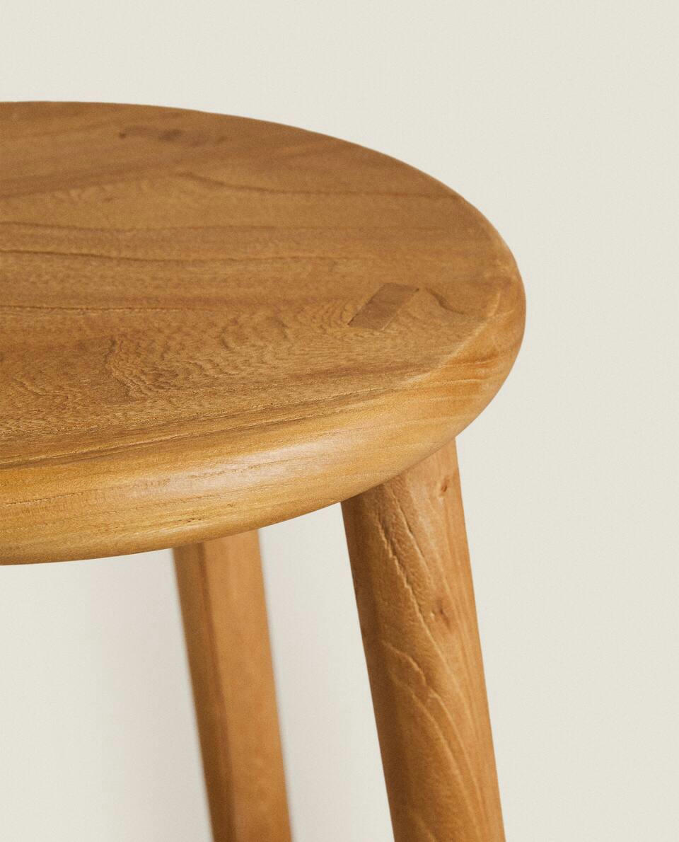 ELM WOOD STOOL
