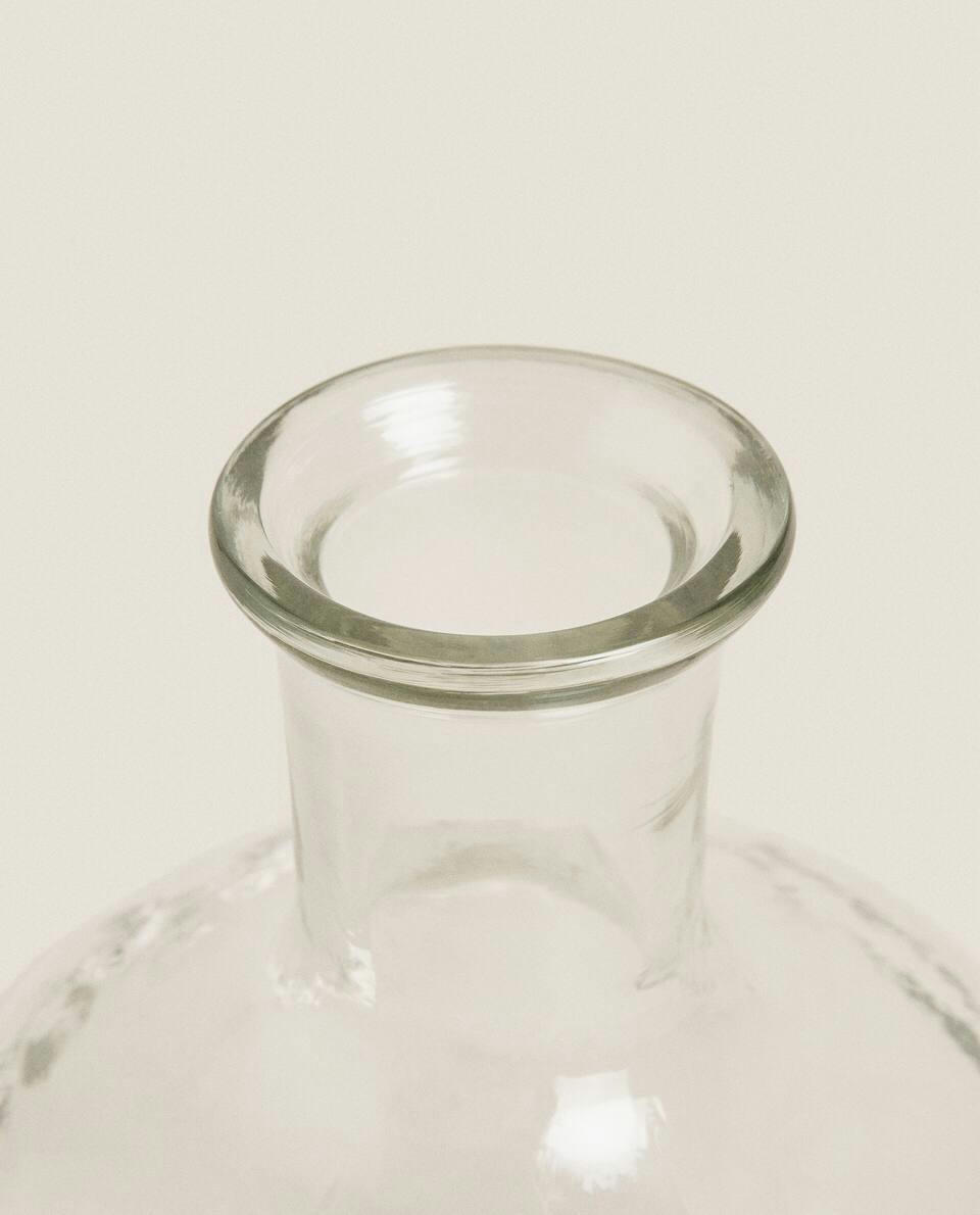 GLASS BOTTLE VASE
