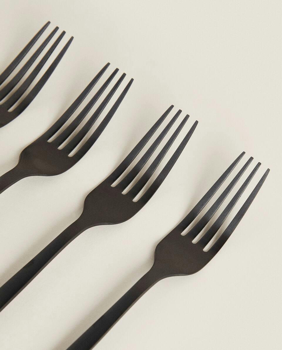 MATTE BLACK FORKS (PACK OF 4)