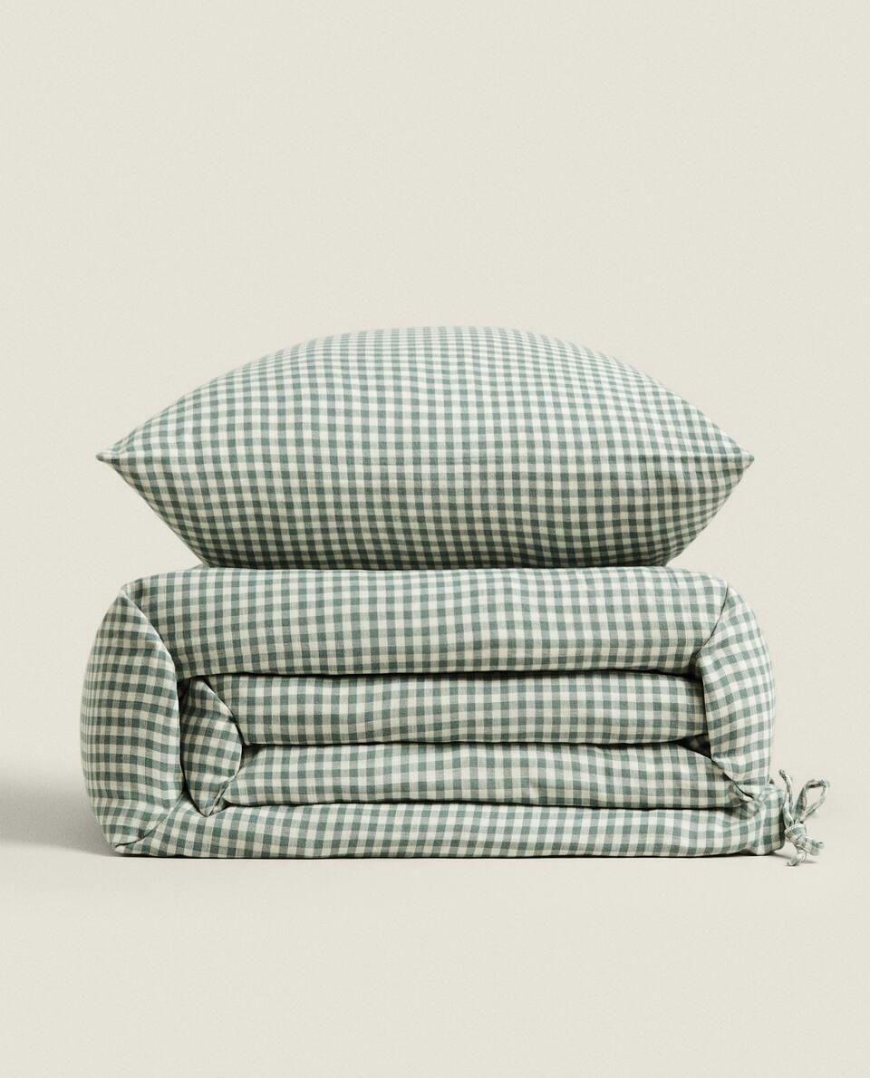 CHILDREN’S GINGHAM CHECK DUVET COVER