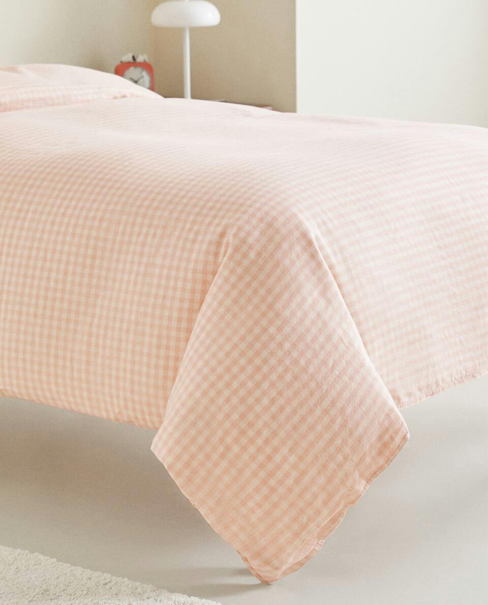 CHECK DUVET COVER
