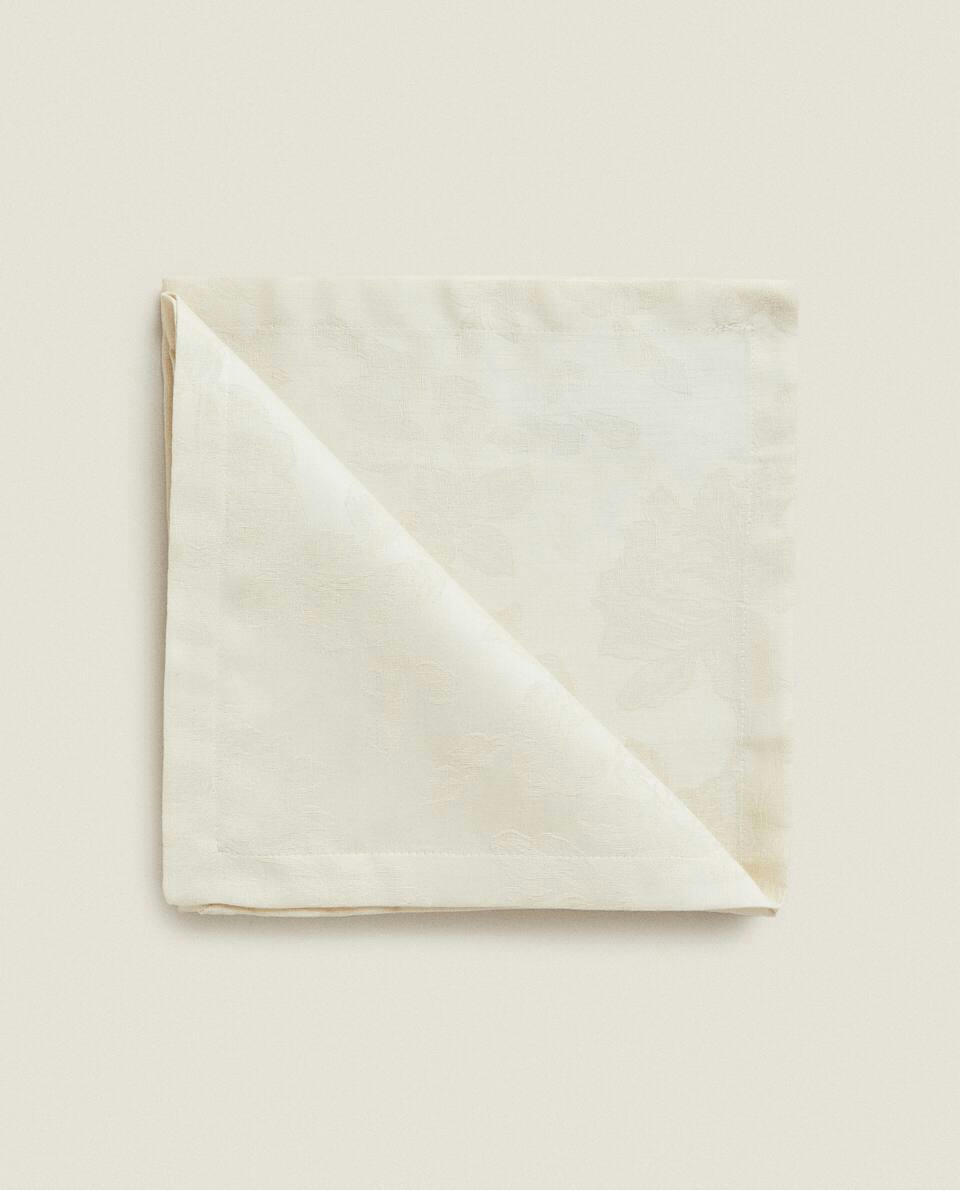 FLORAL JACQUARD NAPKINS (PACK OF 2)