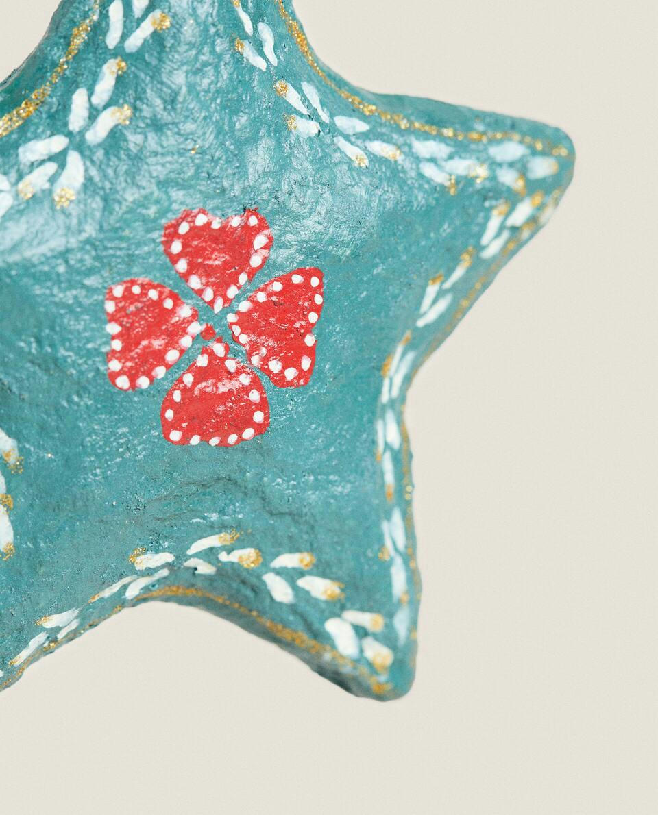 PAPER M?CHé STAR CHRISTMAS DECORATION