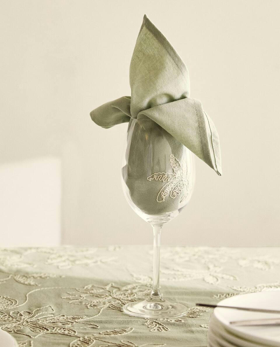 EMBROIDERED COTTON NAPKINS (PACK OF 2)