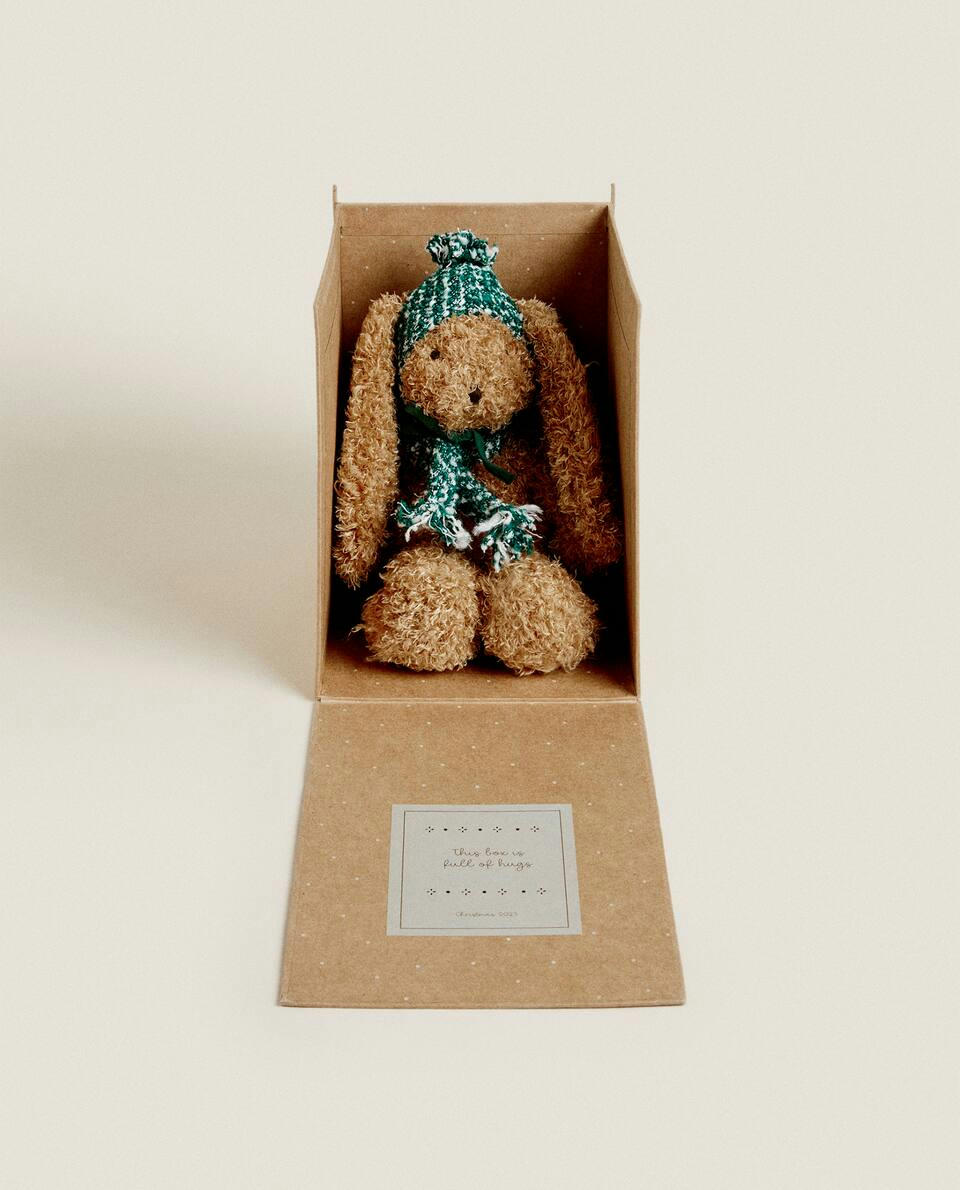 CHILDREN’S MEDIUM CHRISTMAS BUNNY SOFT TOY