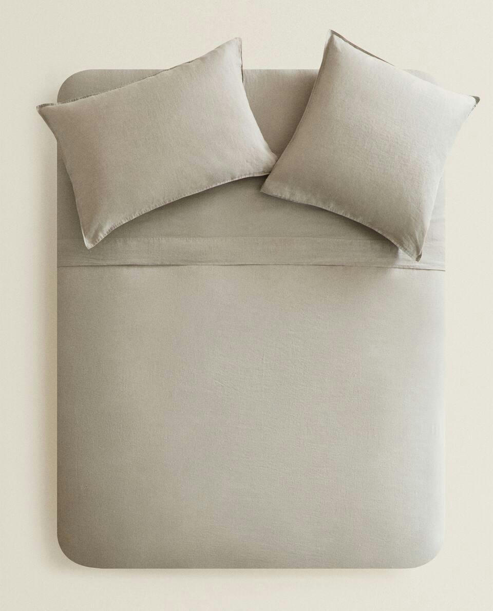 (140 GxM2) WASHED LINEN DUVET COVER