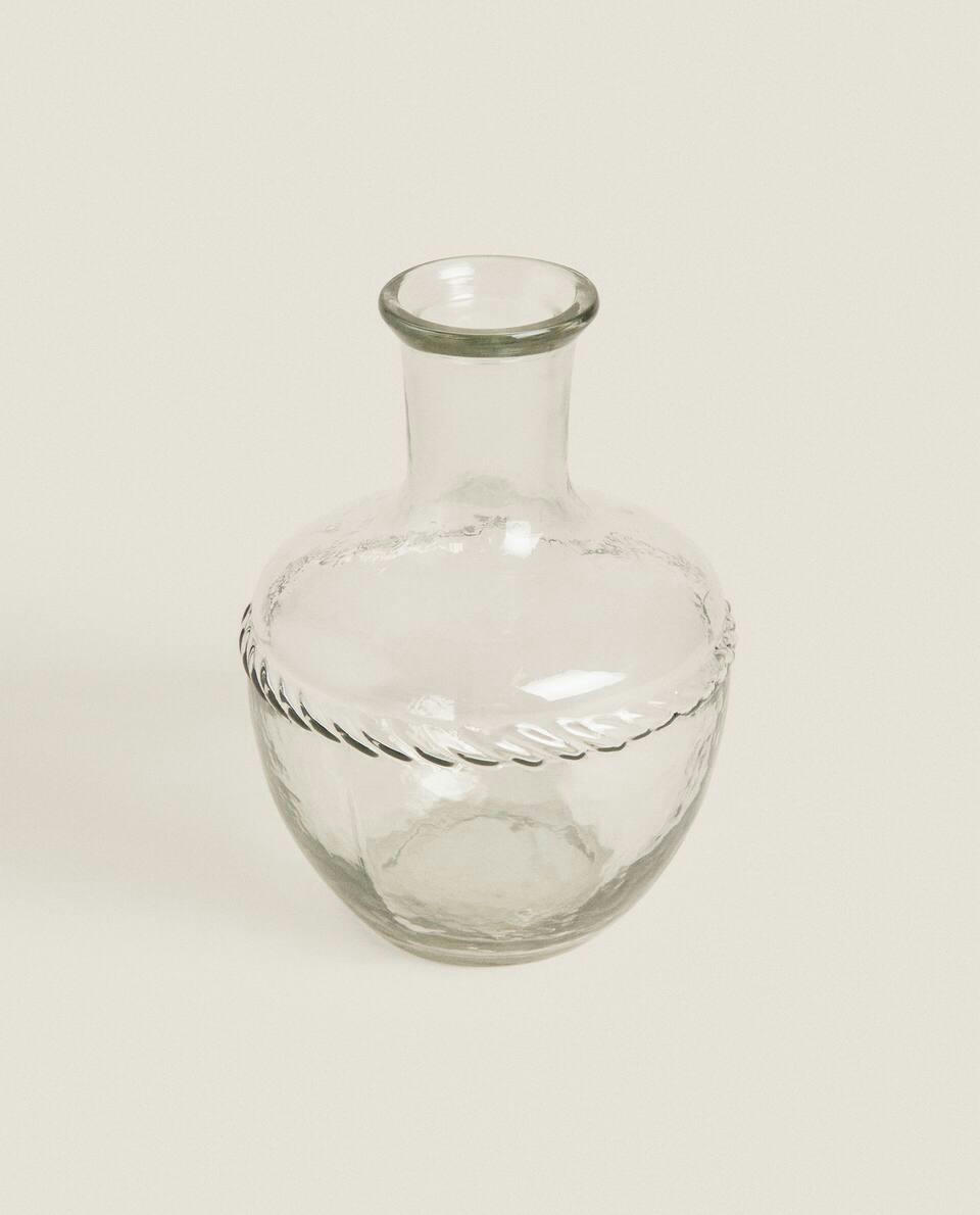 GLASS BOTTLE VASE