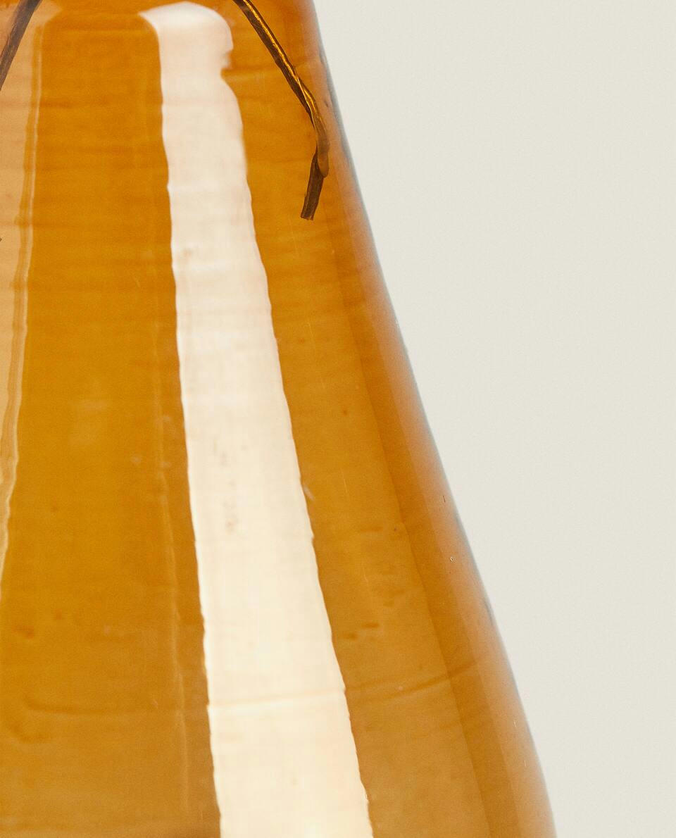 GLASS PEAR CHRISTMAS DECORATION