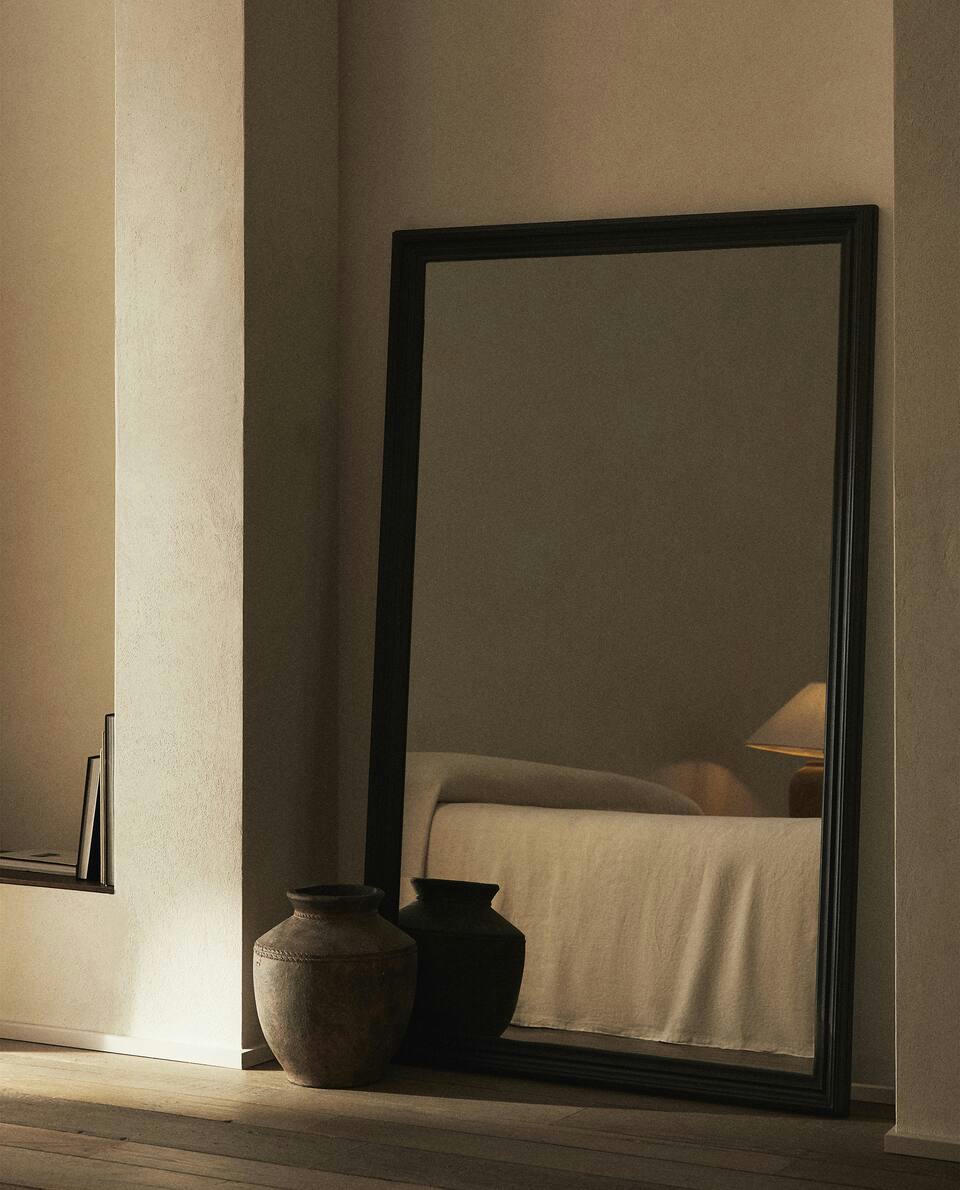 LARGE MIRROR WITH BEVELLED FRAME