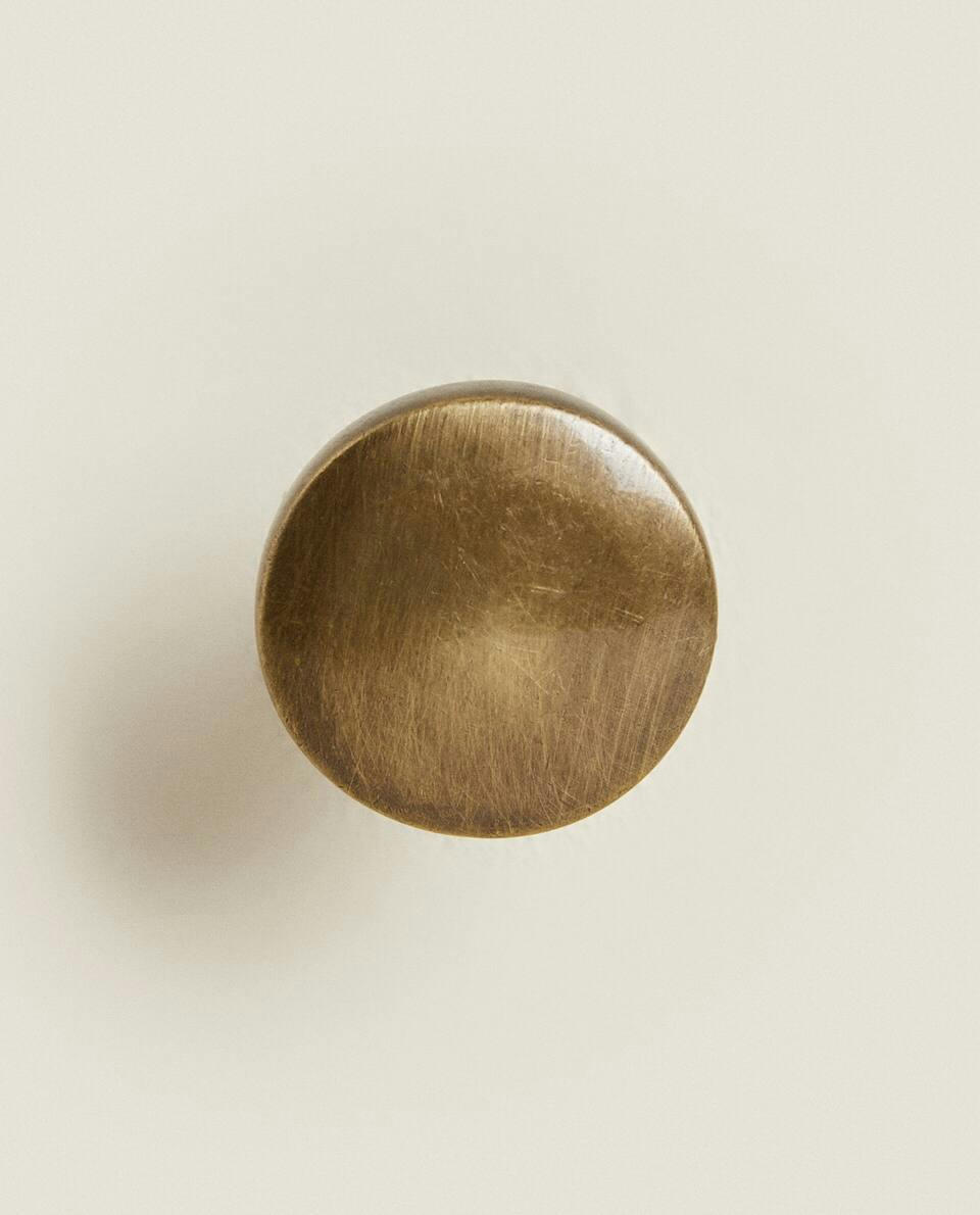 ROUND GOLD DOOR KNOB (PACK OF 2)