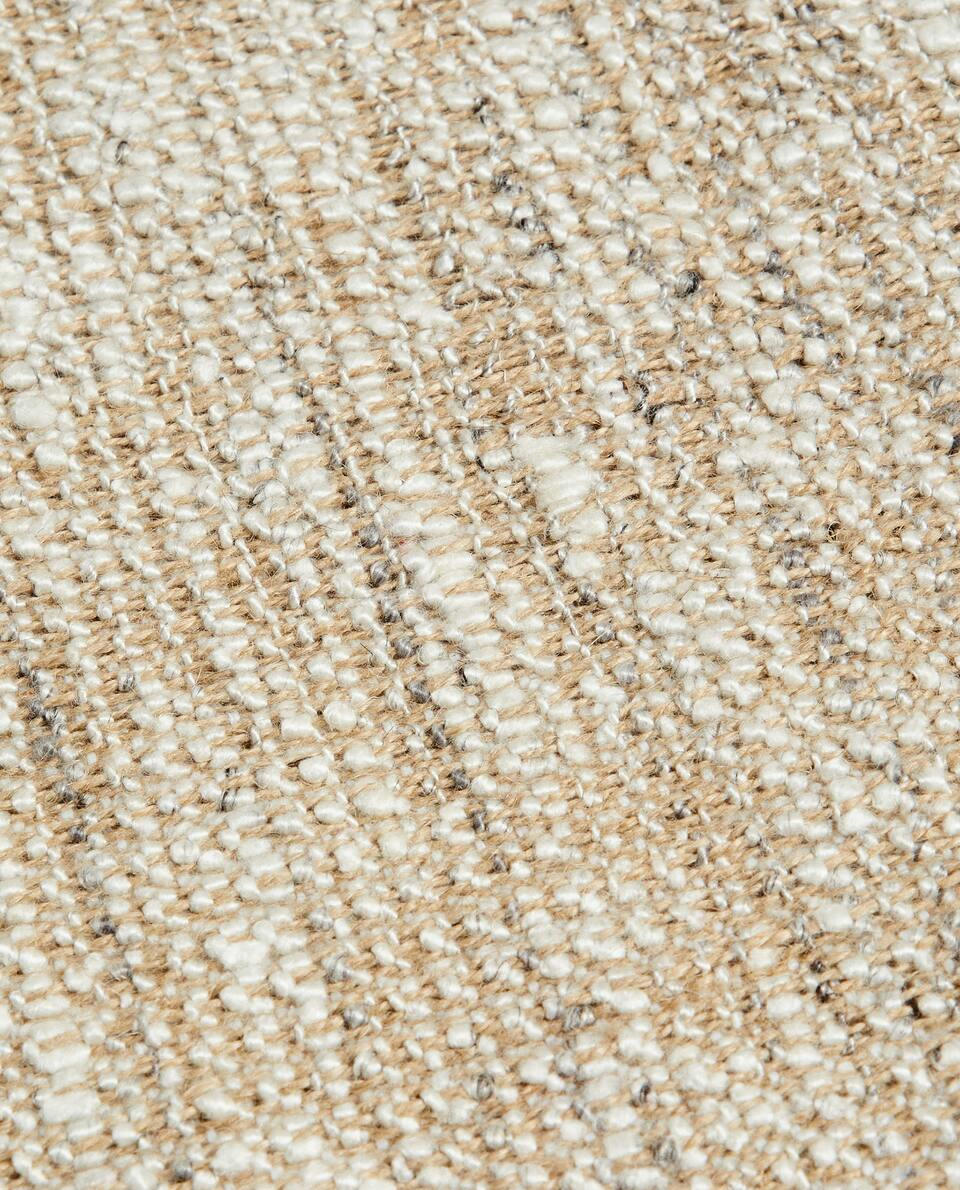 NON-SLIP FRINGED JUTE RUG