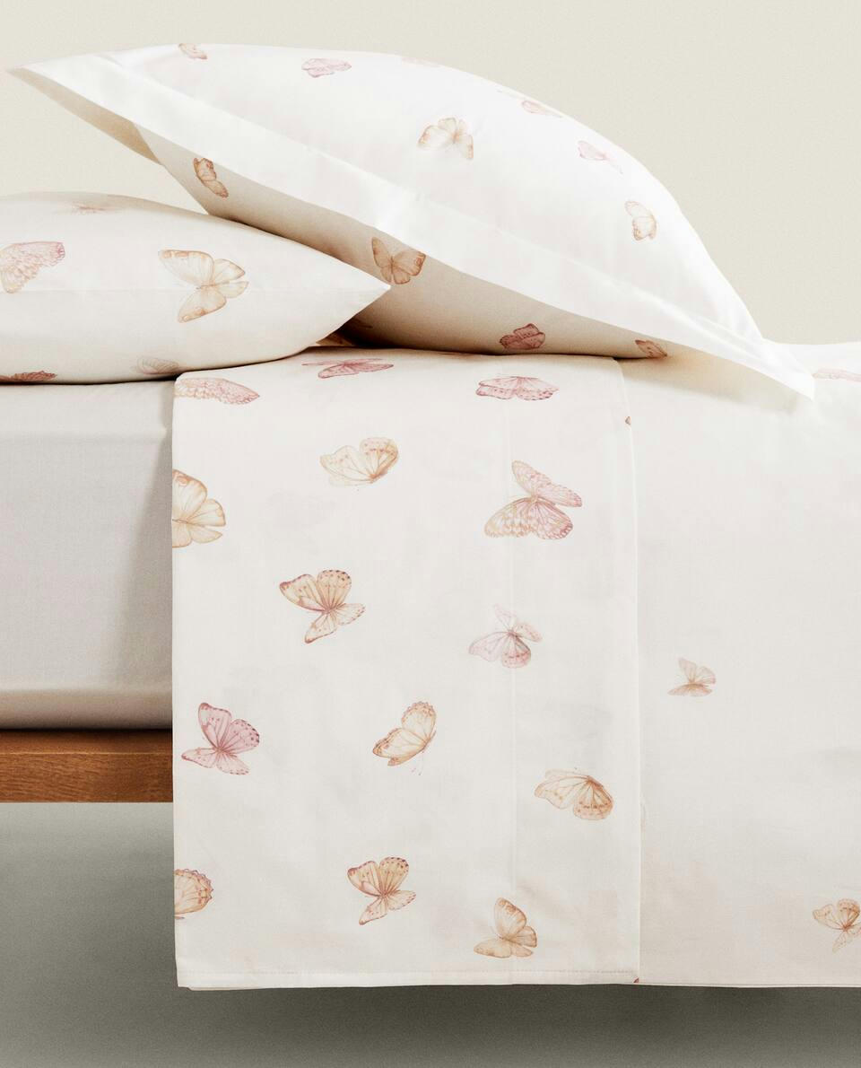 BUTTERFLY PRINT DUVET COVER