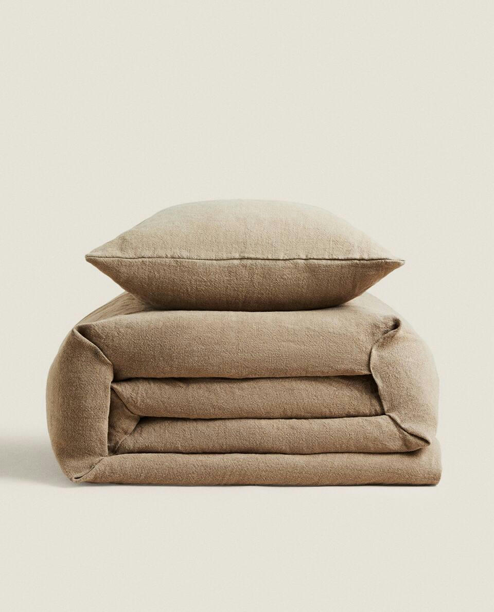 WASHED LINEN BEDSPREAD (400 GxM2)