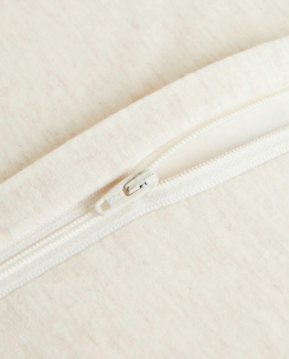 CHIFFON AND COTTON JERSEY CUSHION COVER