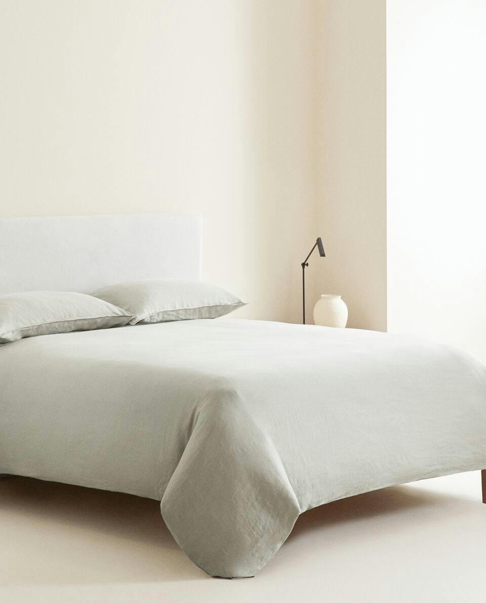 (140 GxM2) WASHED LINEN DUVET COVER