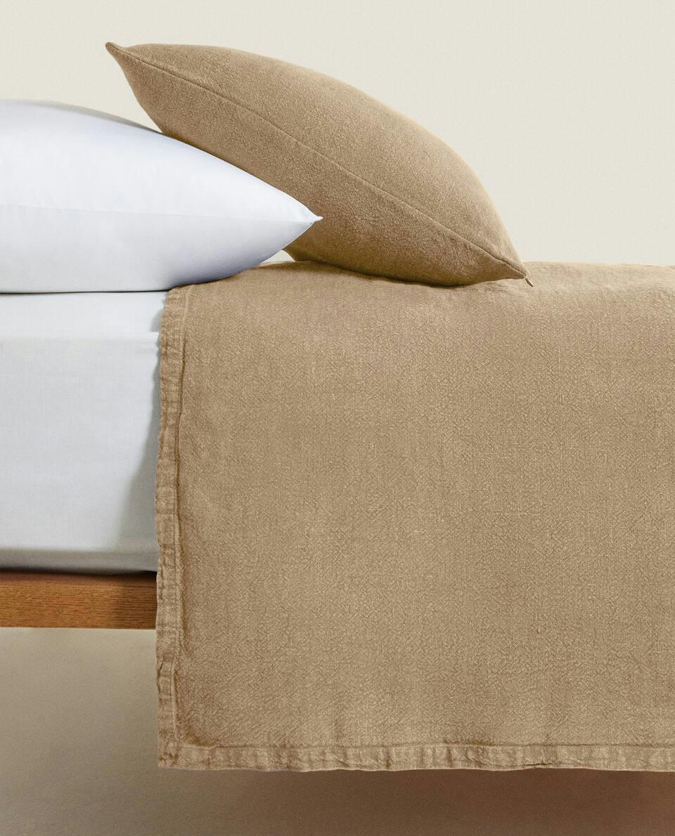 WASHED LINEN BEDSPREAD (400 GxM2)