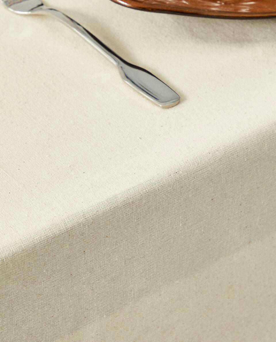 DYED THREAD COTTON TABLECLOTH