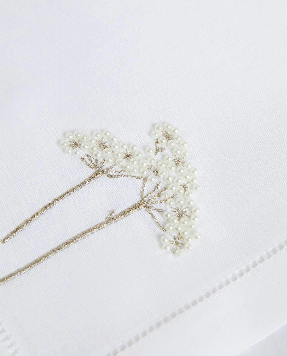 PACK OF CHRISTMAS PEARL BEAD NAPKINS (PACK OF 2)