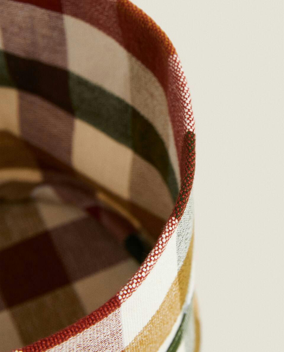 COLOURED CHECK HAMPER